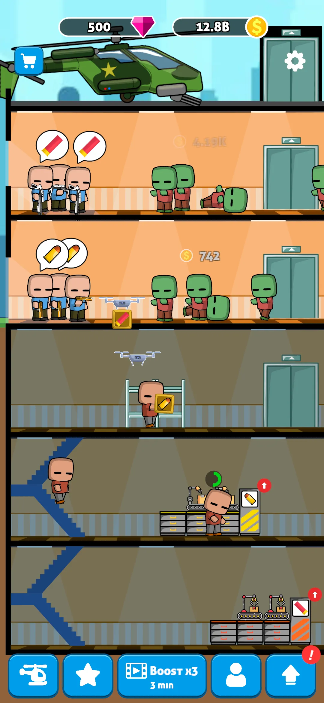 Zombie Shoot: Idle Gun Factory | Indus Appstore | Screenshot