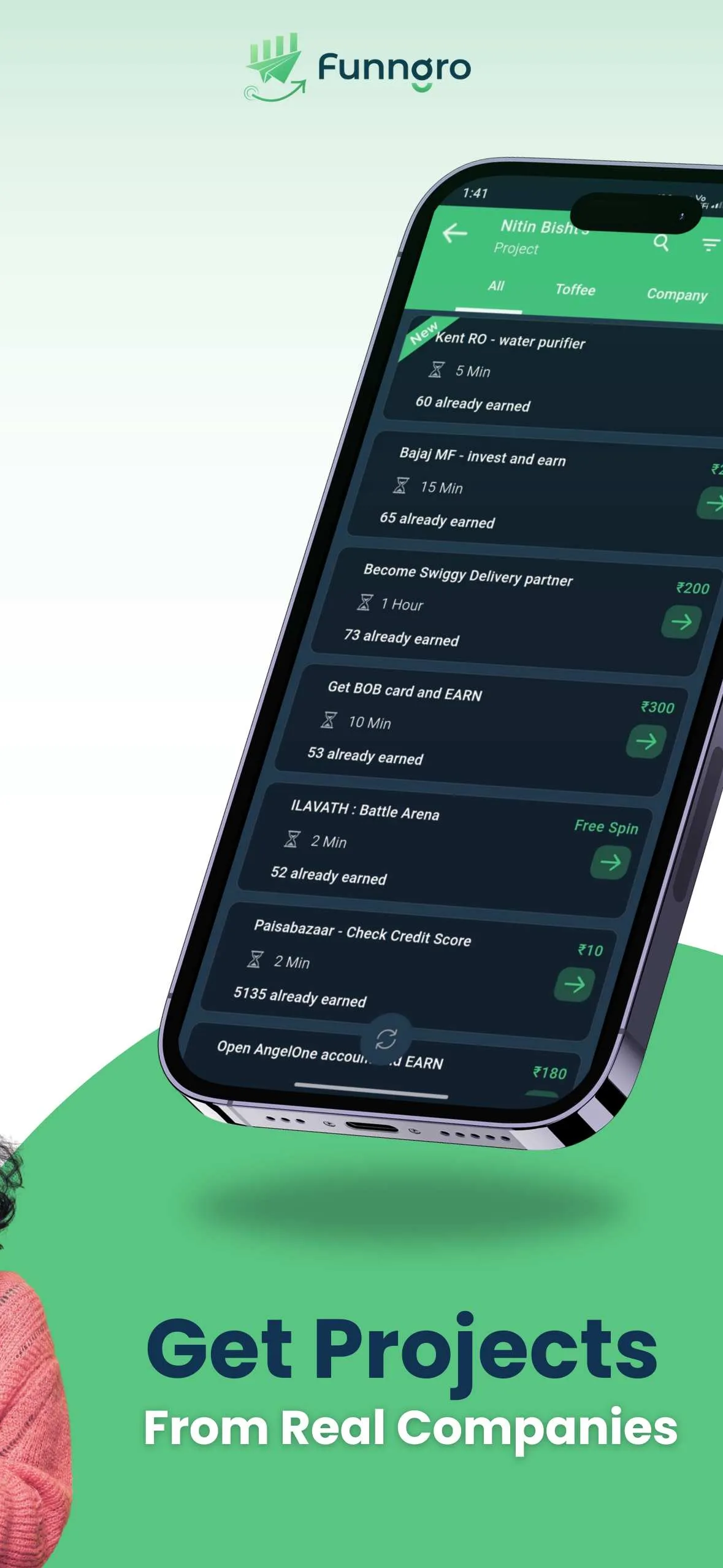 Funngro Shelancer - Earn & Fun | Indus Appstore | Screenshot