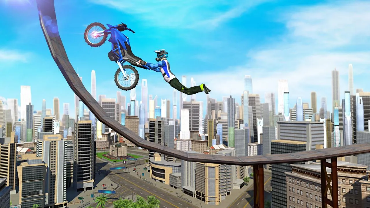 Bike Stunts 3D - Rooftop Chall | Indus Appstore | Screenshot