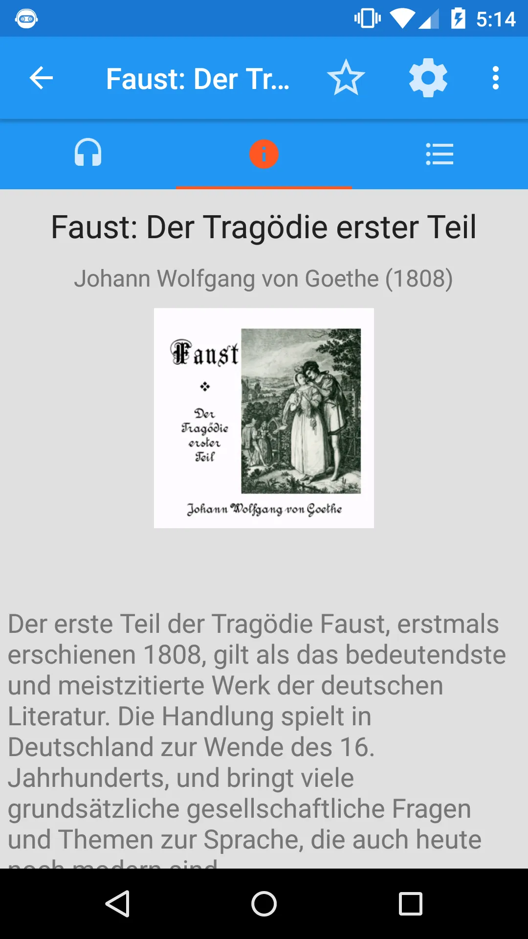 AudioBooks: German classics | Indus Appstore | Screenshot