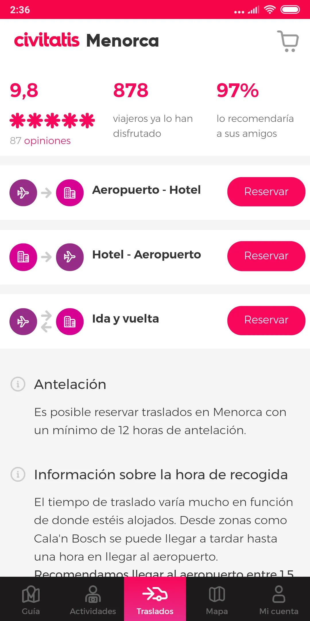 Menorca Guide by Civitatis.com | Indus Appstore | Screenshot