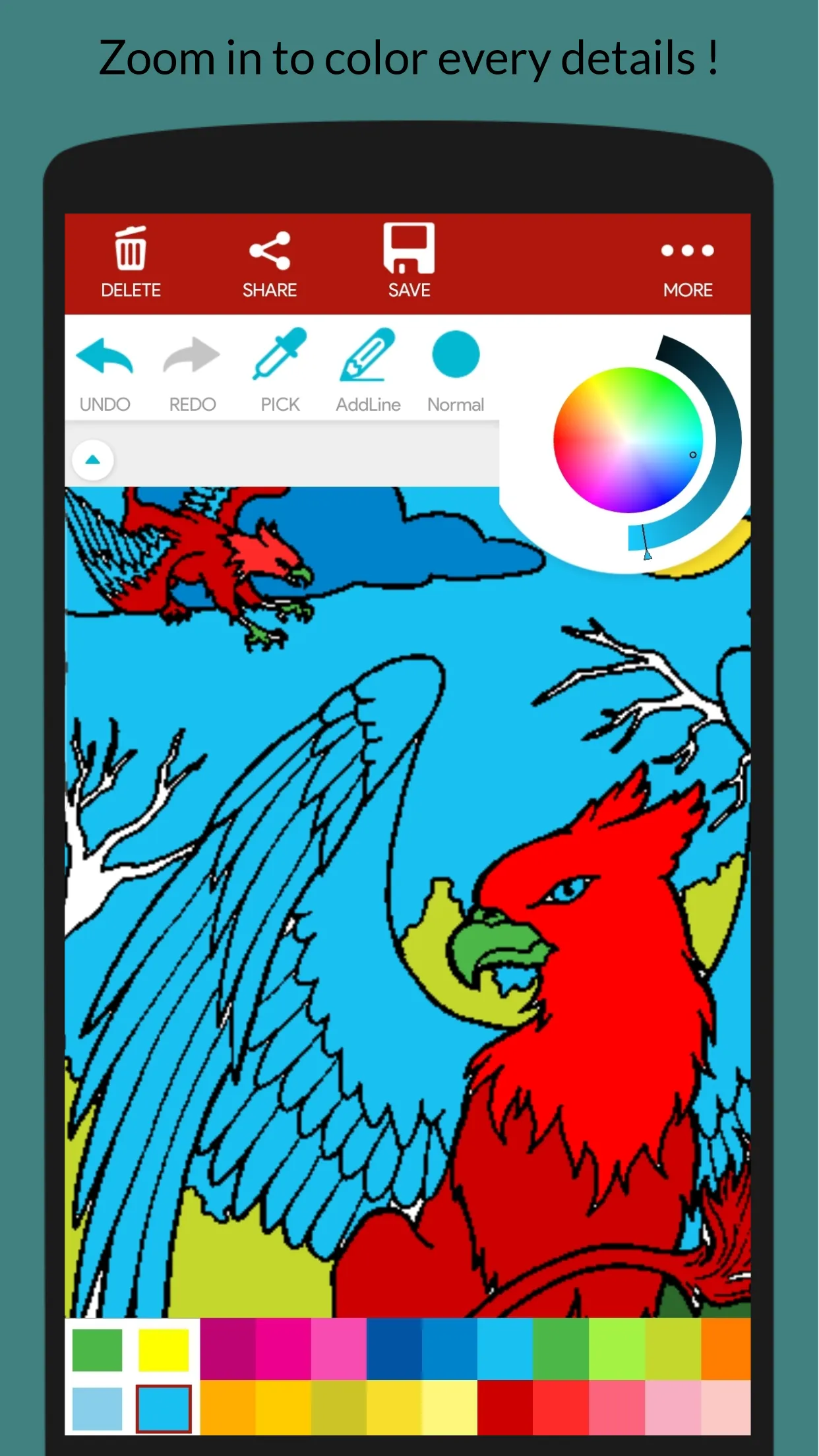 Fantasy Creature Coloring Book | Indus Appstore | Screenshot