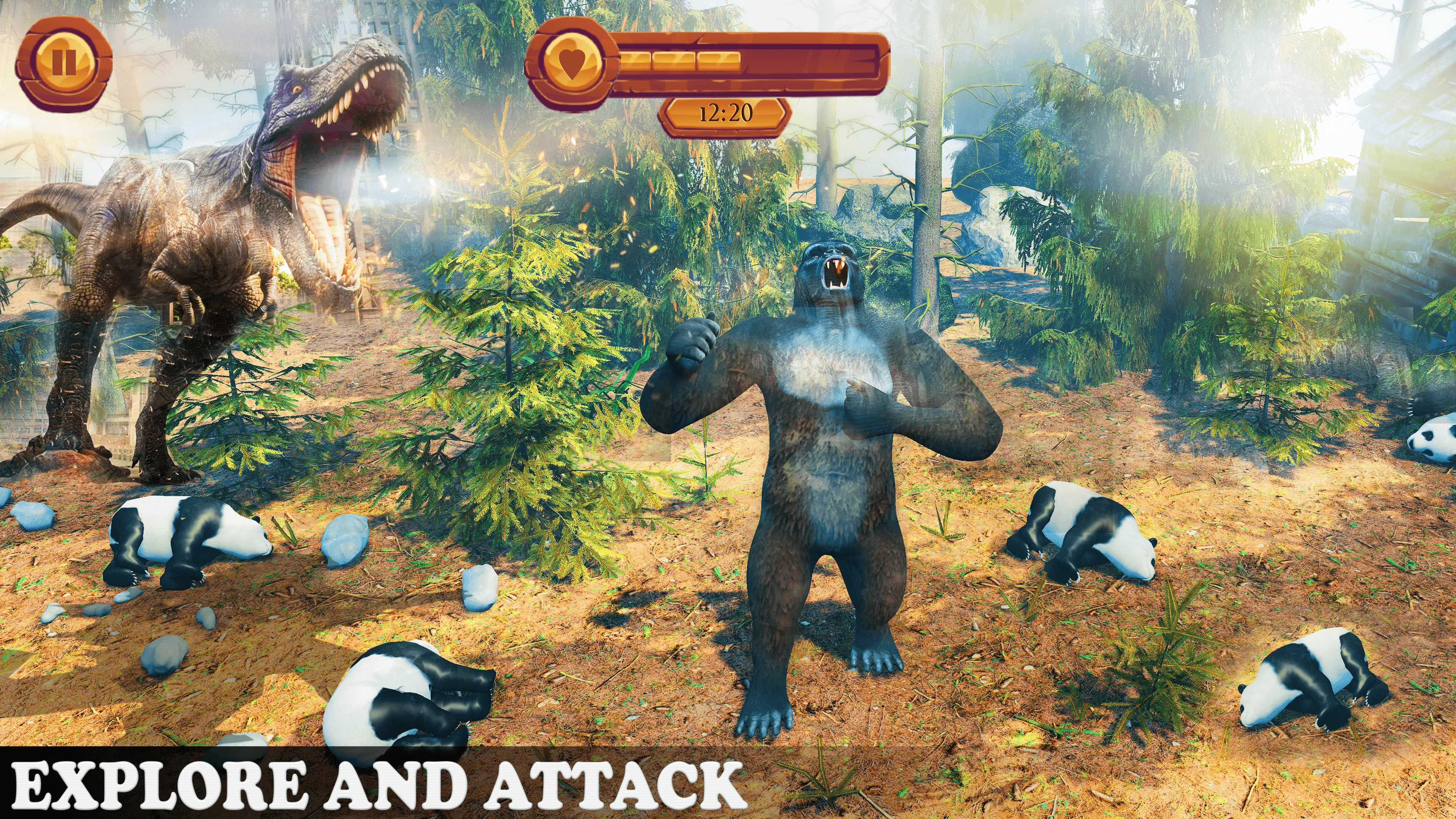 Wild Forest Gorilla Games | Indus Appstore | Screenshot