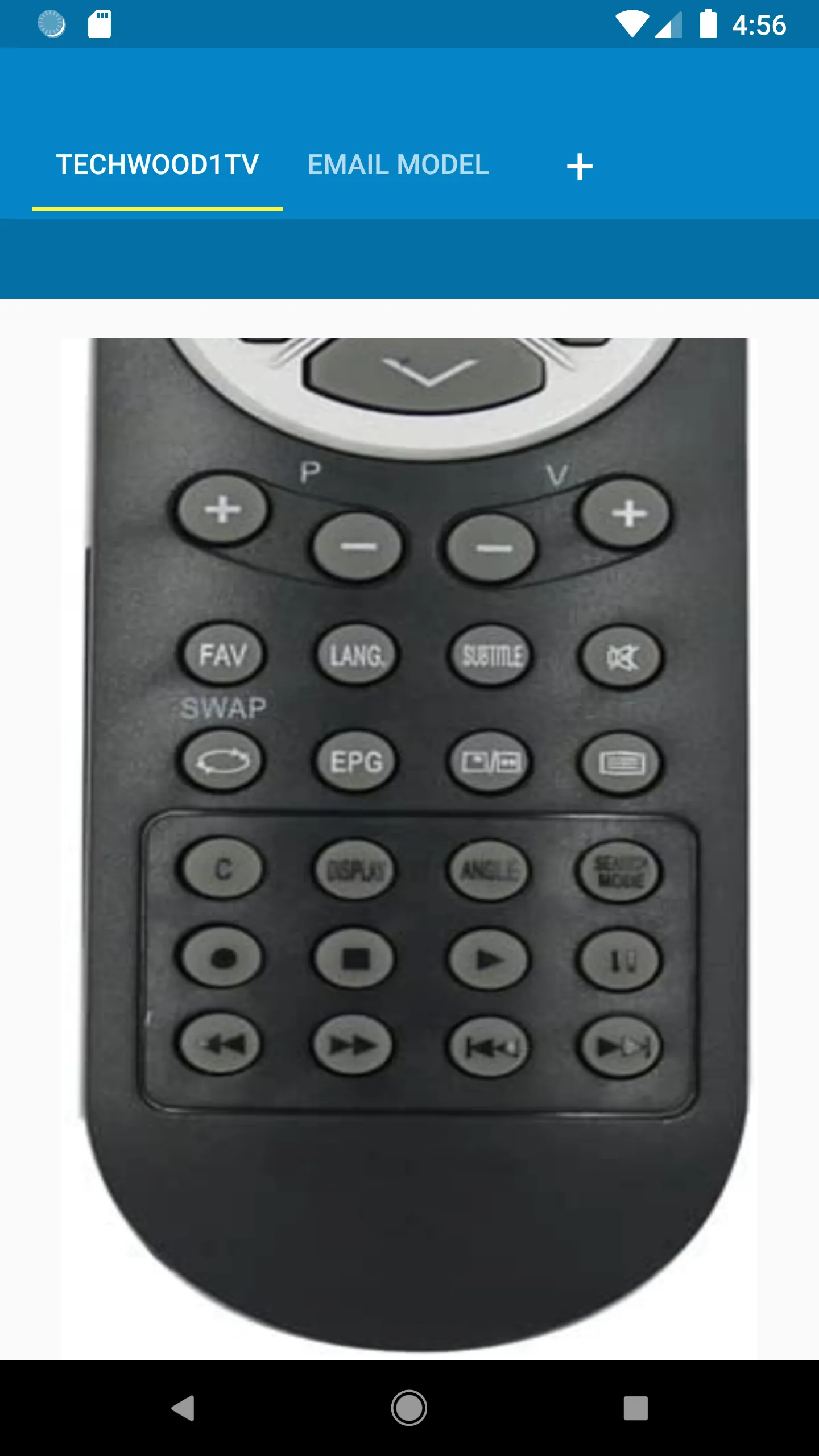 Techwood TV Remote Control | Indus Appstore | Screenshot