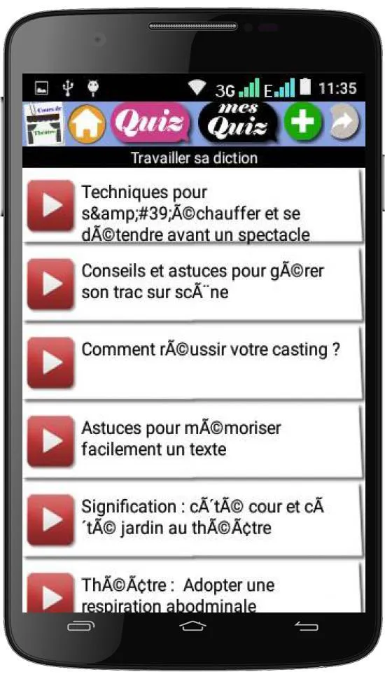 Cours de Theatre | Indus Appstore | Screenshot