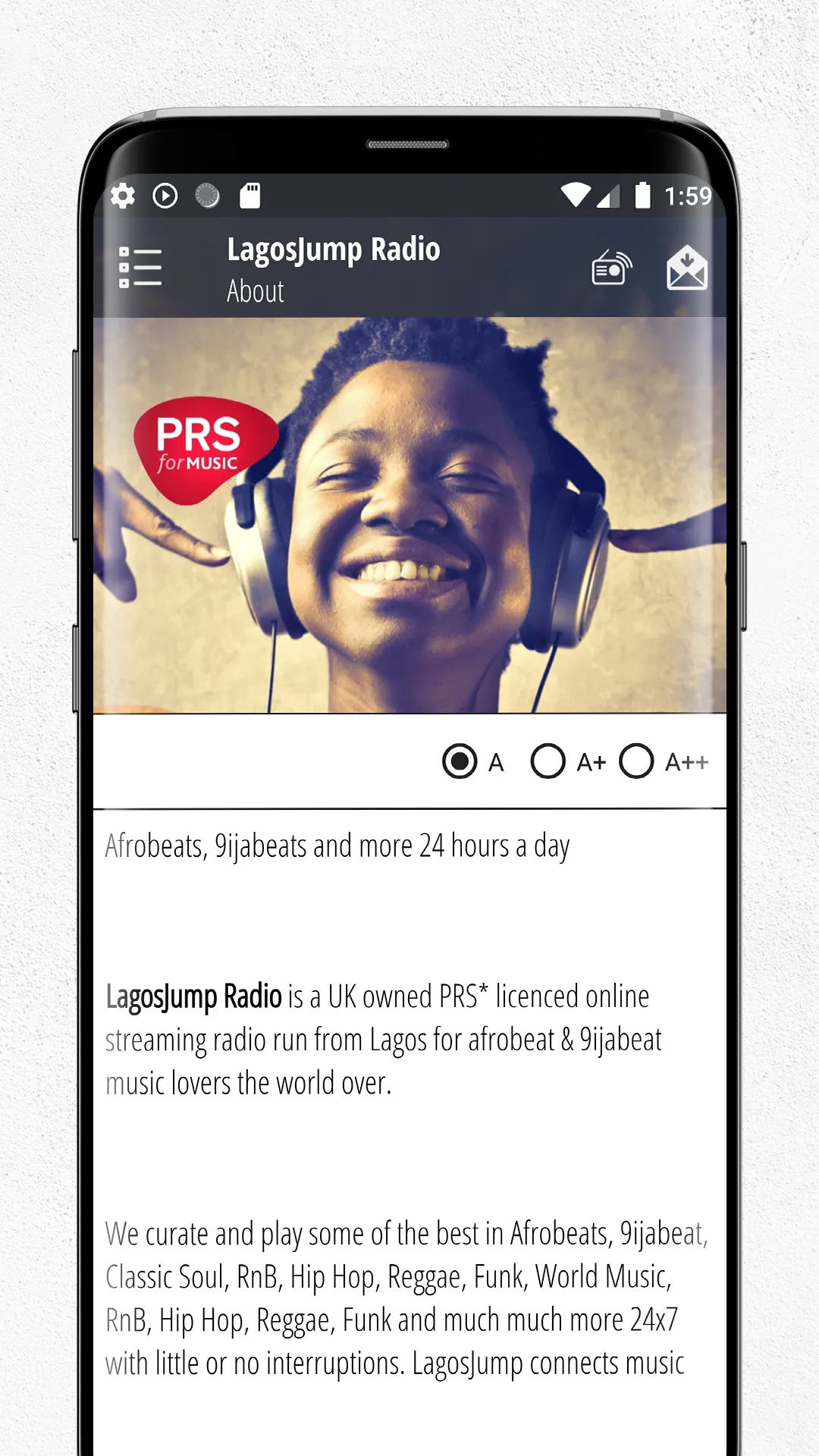 LagosJump Radio | Indus Appstore | Screenshot