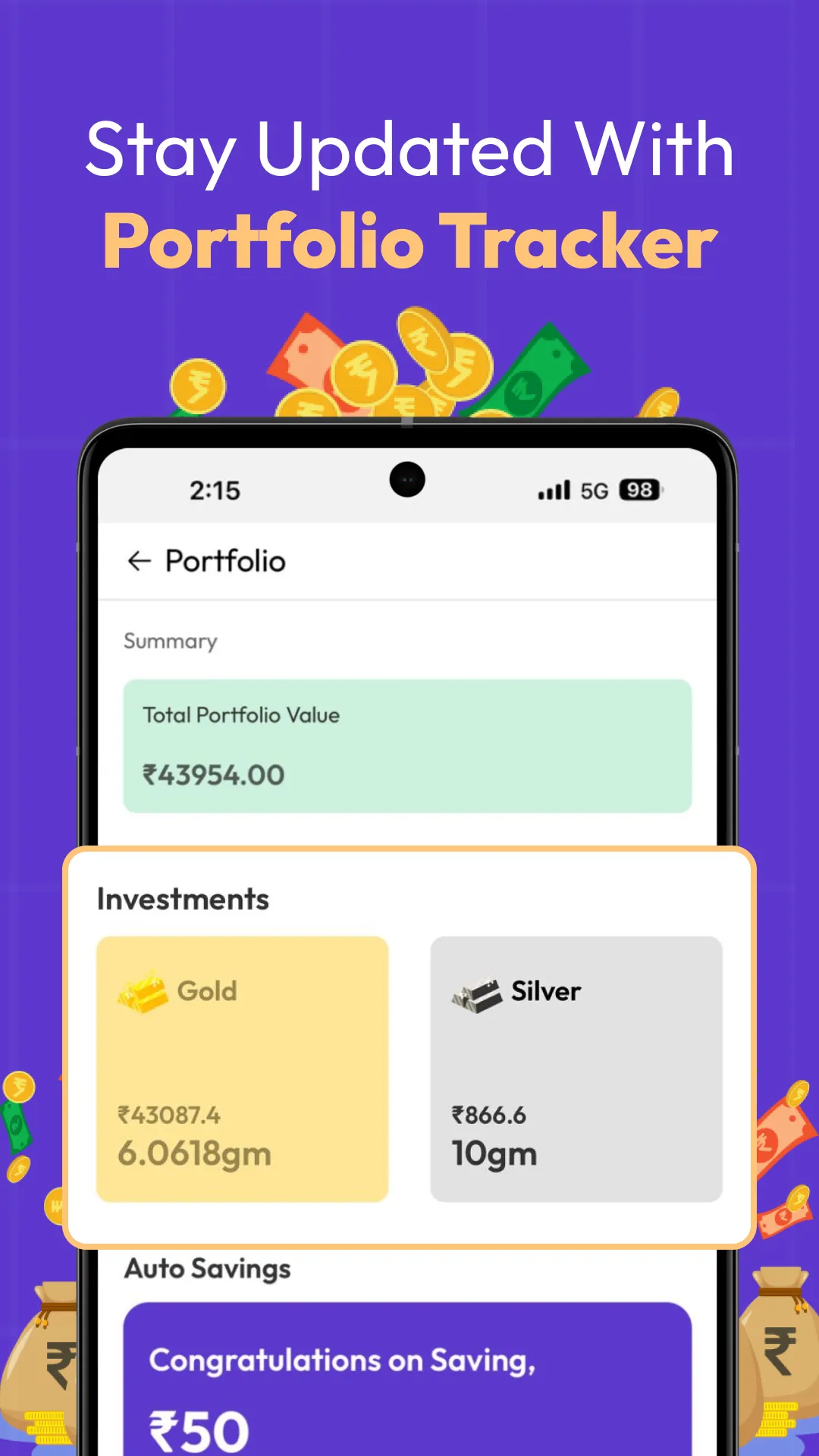 Aura - India's Gold Saving App | Indus Appstore | Screenshot