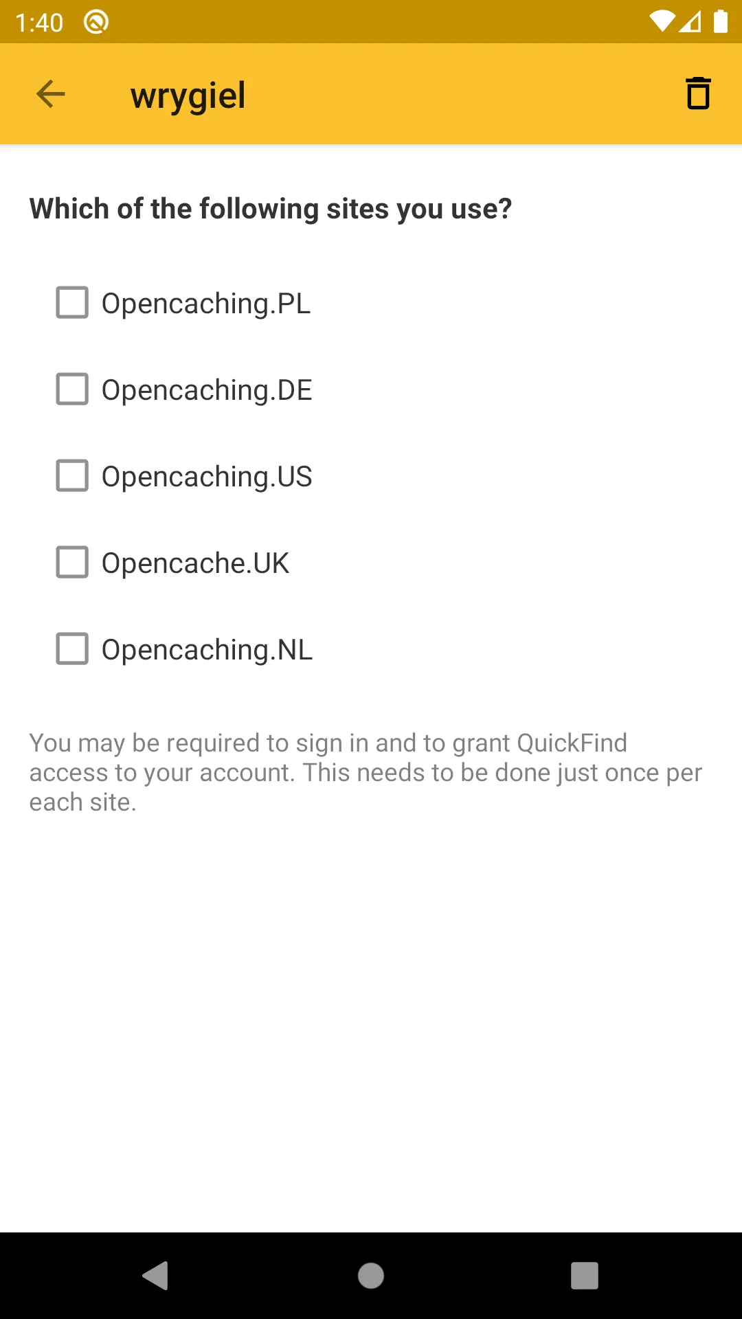 Opencaching QuickFind | Indus Appstore | Screenshot