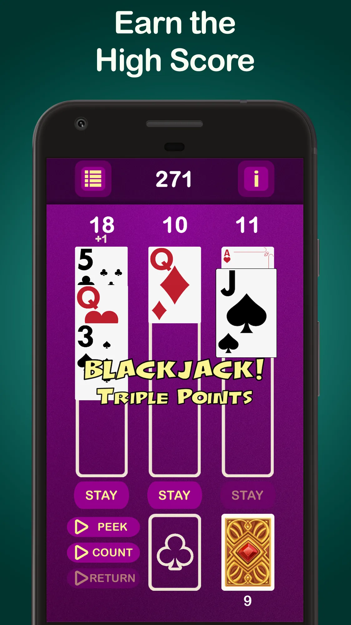 Puzzle 21 Blackjack Solitaire | Indus Appstore | Screenshot