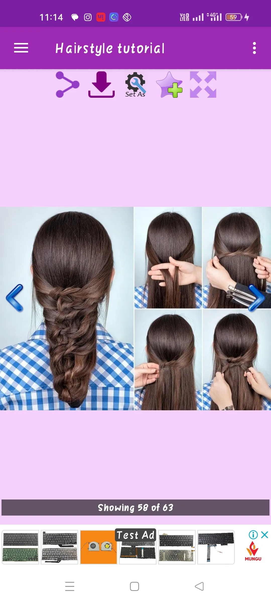 Hairstyle tutorial Gallery | Indus Appstore | Screenshot