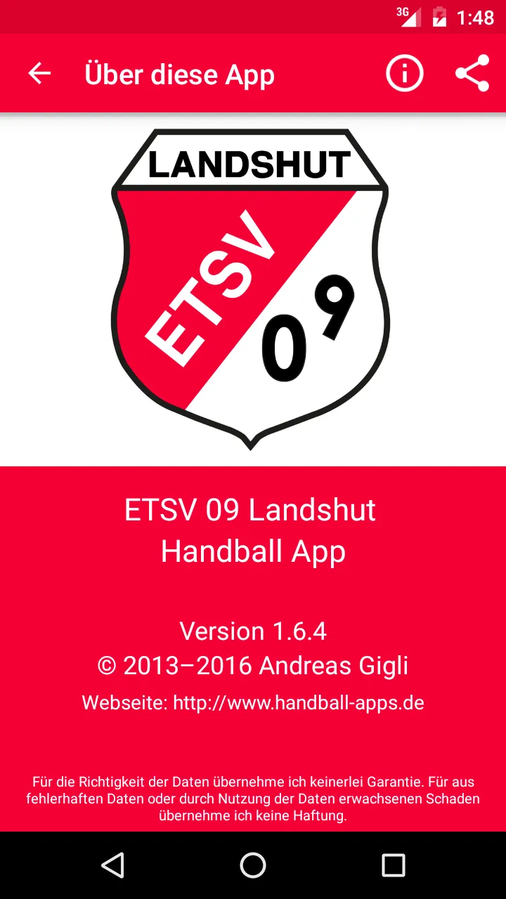 ETSV 09 Landshut Handball | Indus Appstore | Screenshot