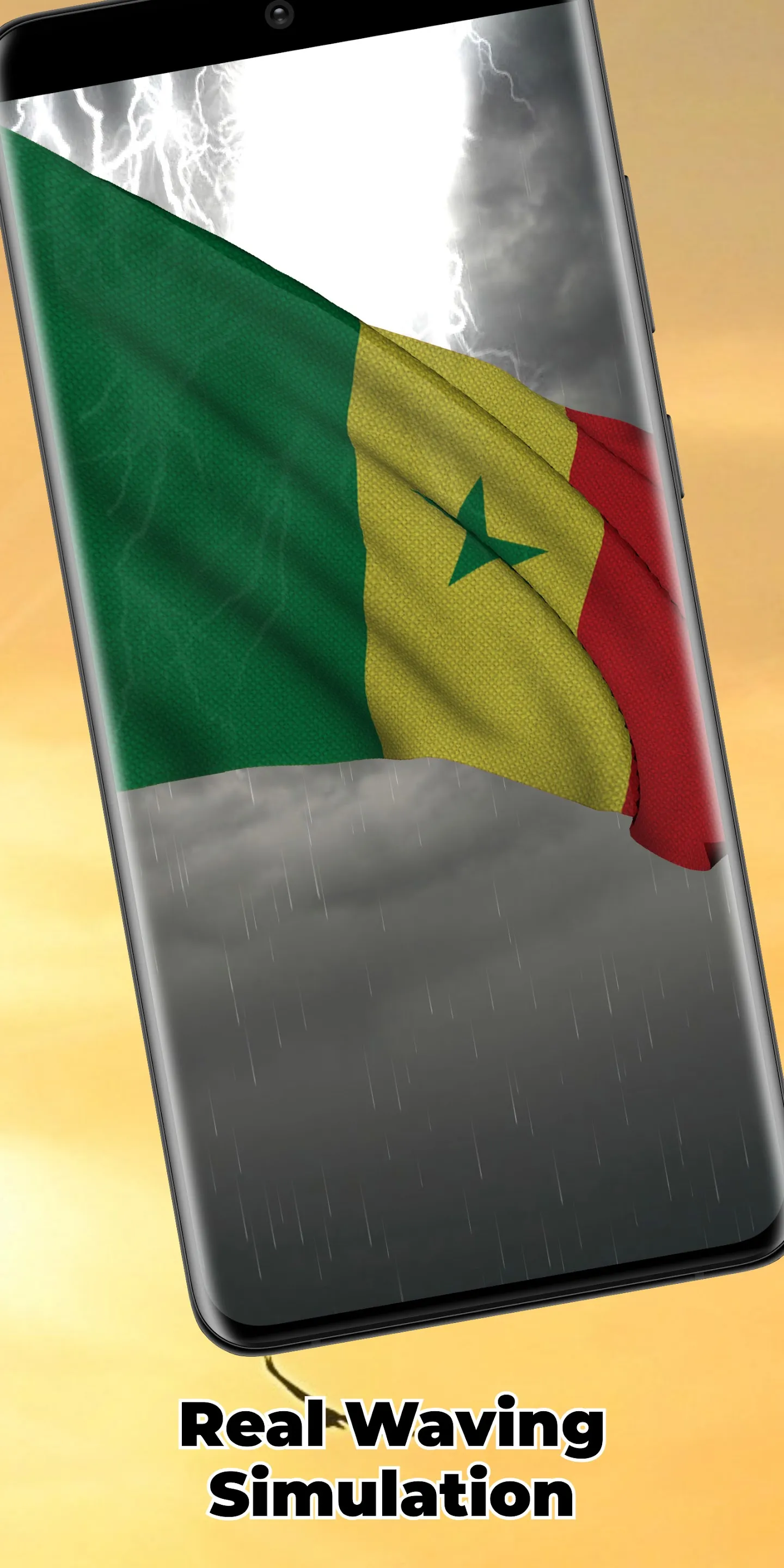 Senegal Flag Live Wallpaper | Indus Appstore | Screenshot