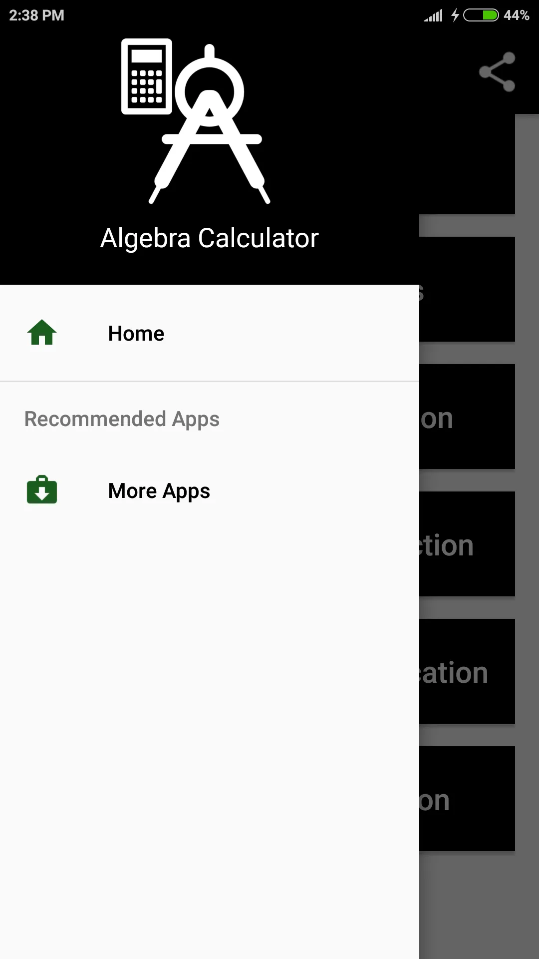 Algebra Calculator | Indus Appstore | Screenshot