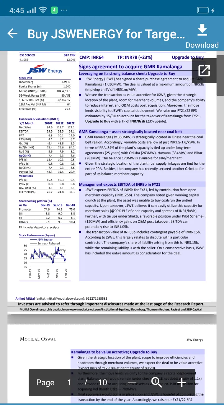 Stock Market Report | Indus Appstore | Screenshot