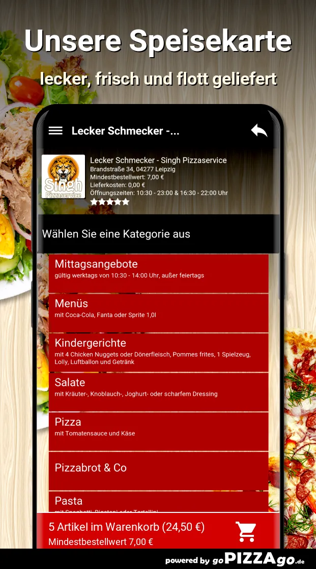 Lecker Schmecker - Singh Pizza | Indus Appstore | Screenshot