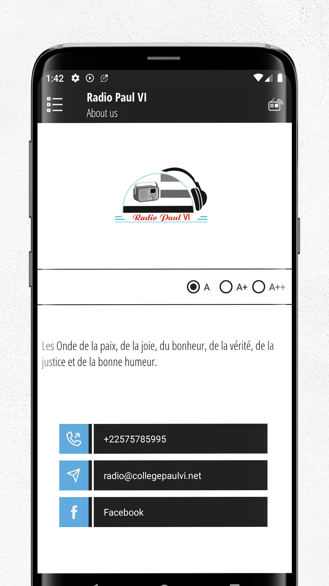 Radio Paul VI | Indus Appstore | Screenshot