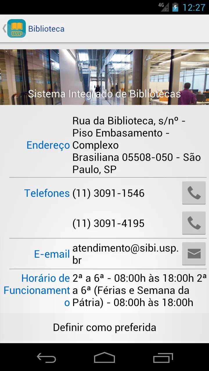 Bibliotecas USP | Indus Appstore | Screenshot