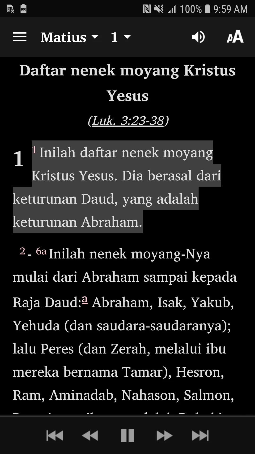 Indonesian TSI Bible | Indus Appstore | Screenshot