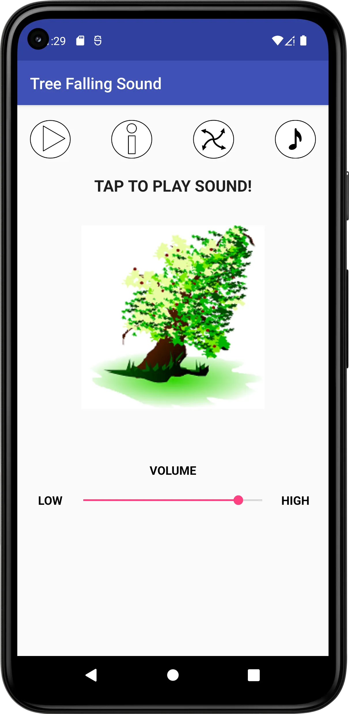 Tree Falling Sound | Indus Appstore | Screenshot