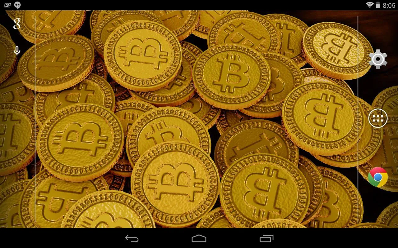 Bitcoins 3D Live Wallpaper | Indus Appstore | Screenshot