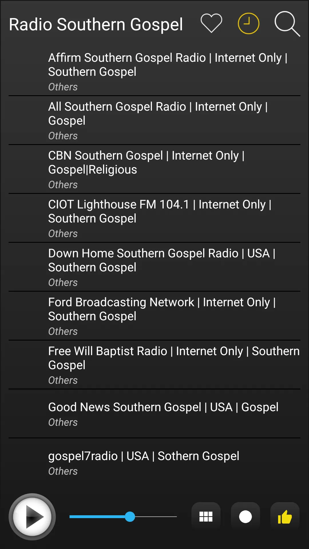 Southern Gospel Radio FM Music | Indus Appstore | Screenshot