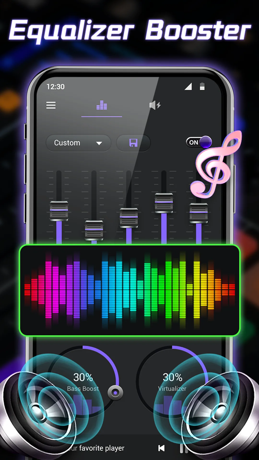 Equalizer- Bass Booster&Volume | Indus Appstore | Screenshot