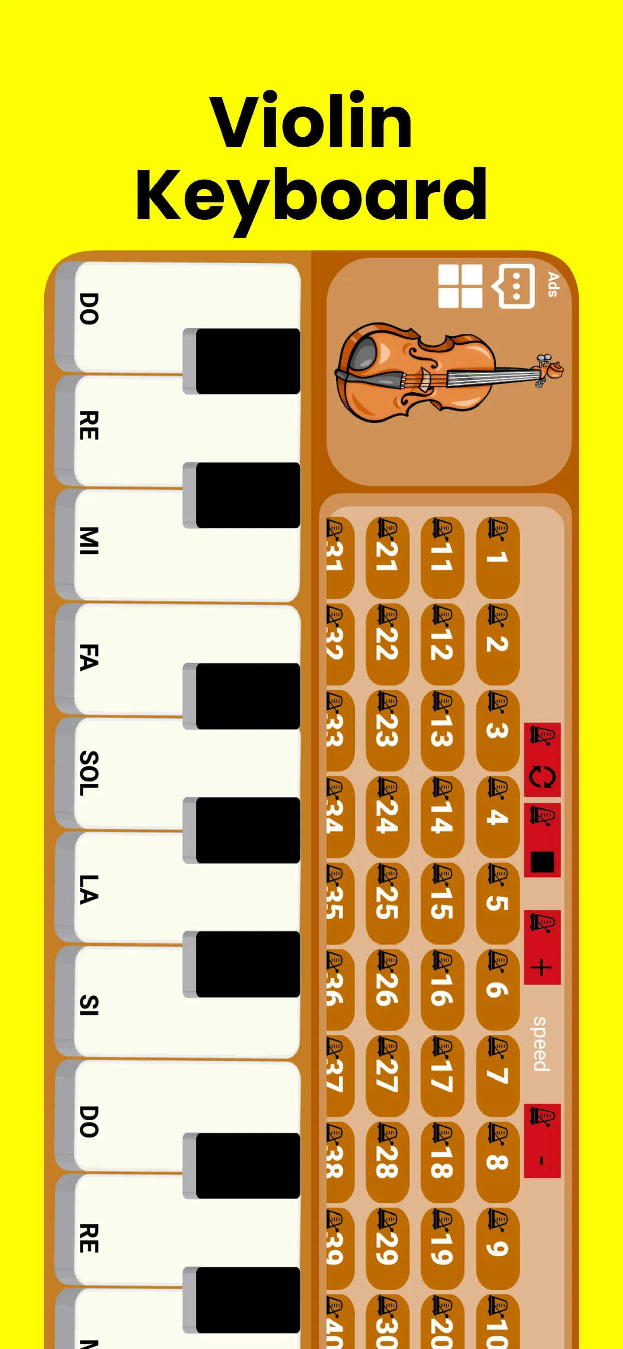 Violin keyboard | Indus Appstore | Screenshot