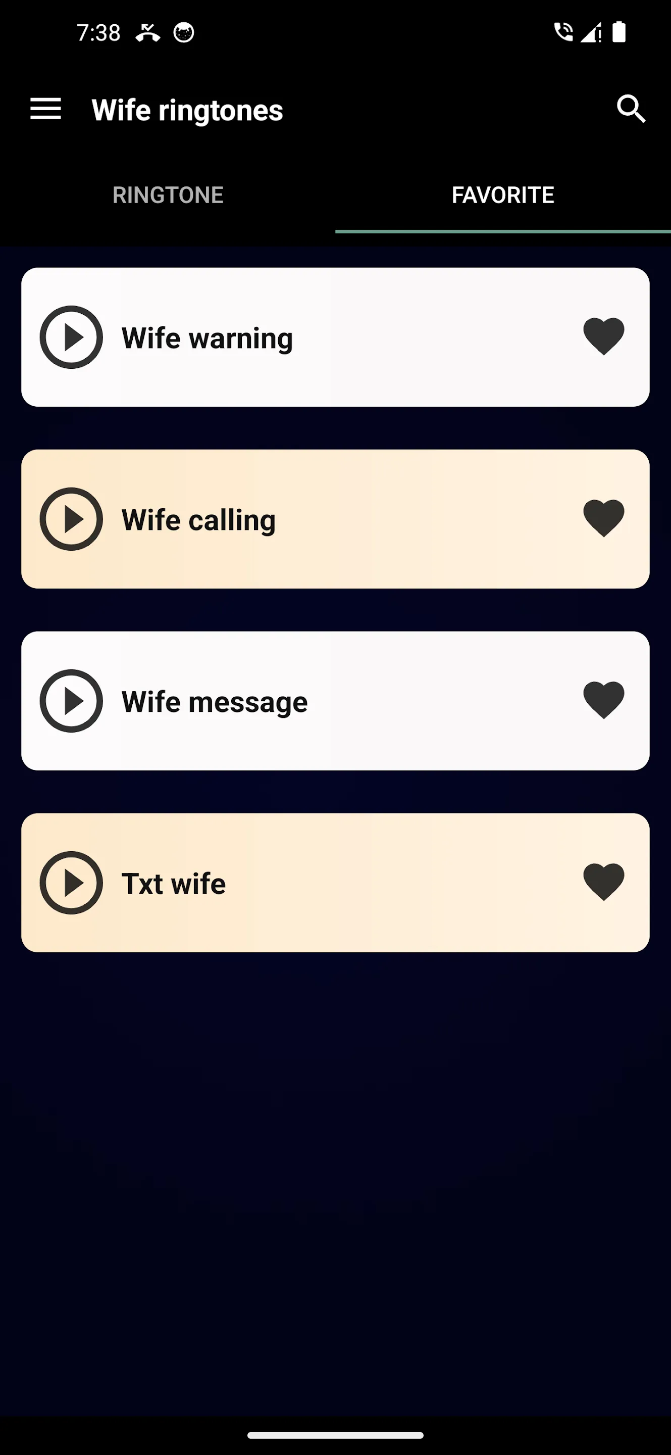 Wife ringtones | Indus Appstore | Screenshot