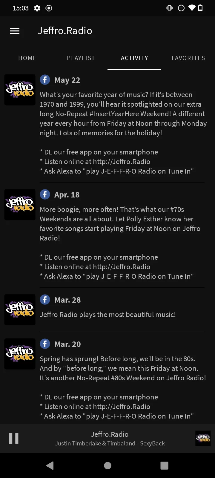 Jeffro.Radio | Indus Appstore | Screenshot