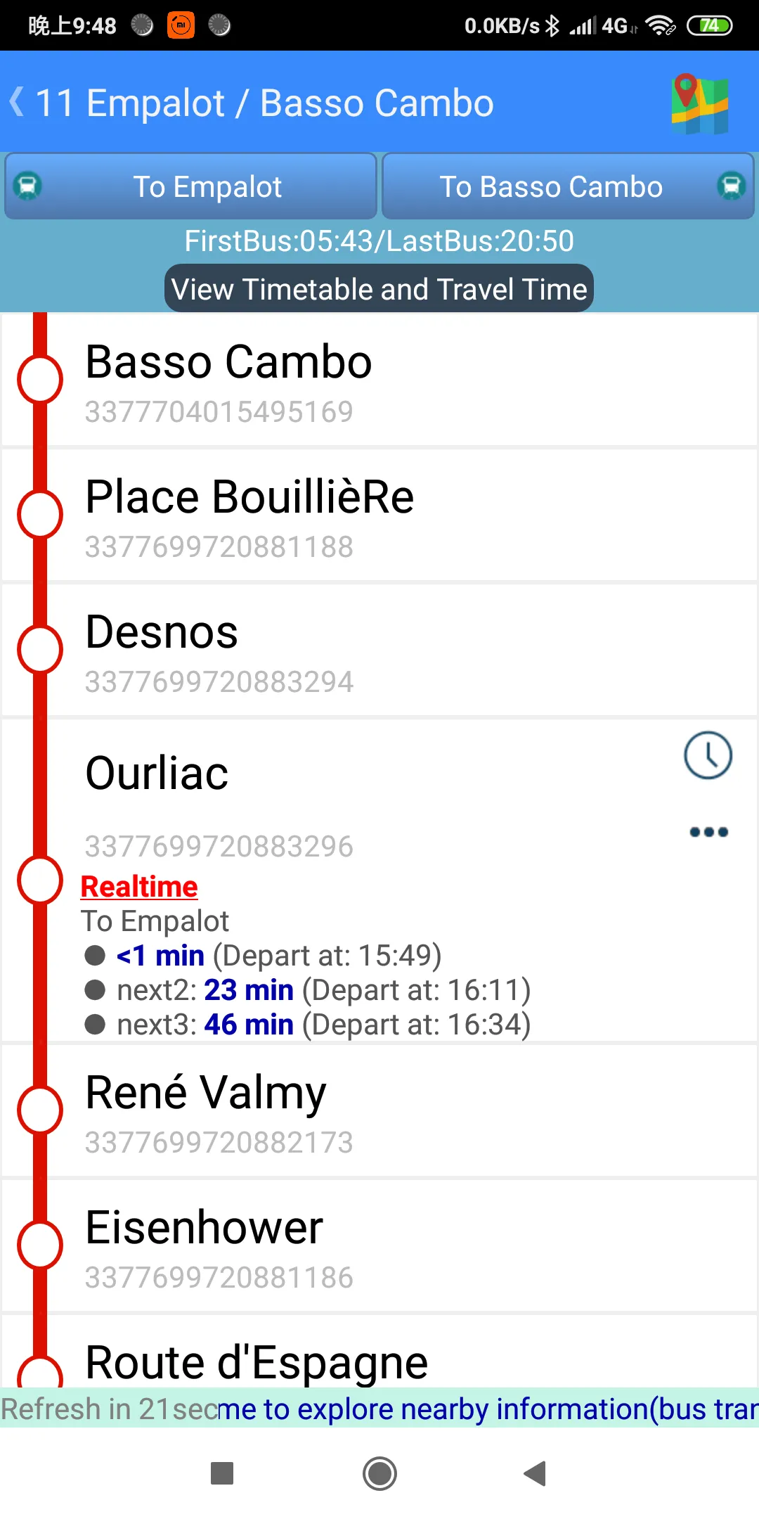 Toulouse Bus Realtime | Indus Appstore | Screenshot