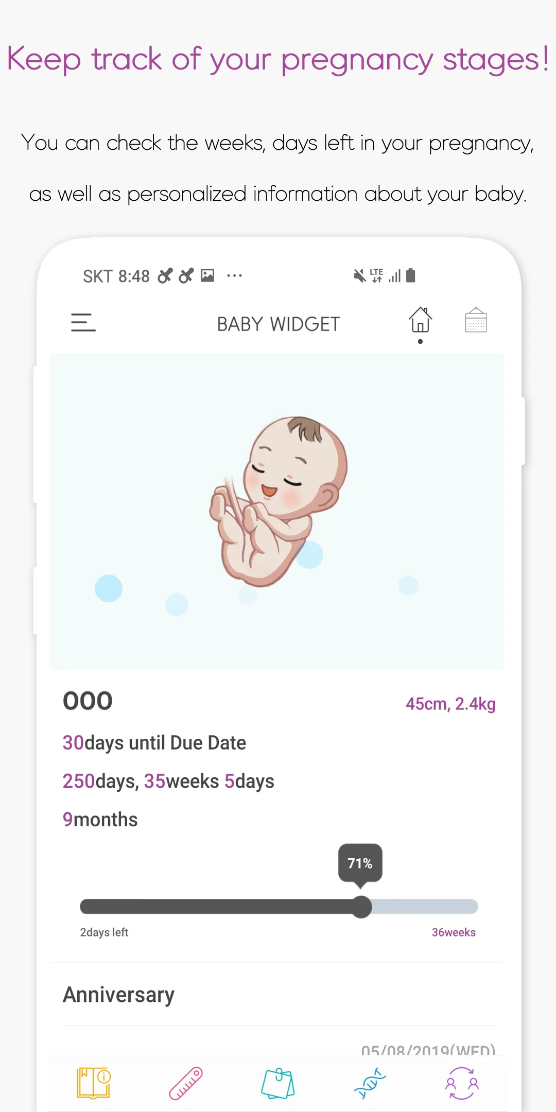 Baby Widget : Baby Tracker | Indus Appstore | Screenshot