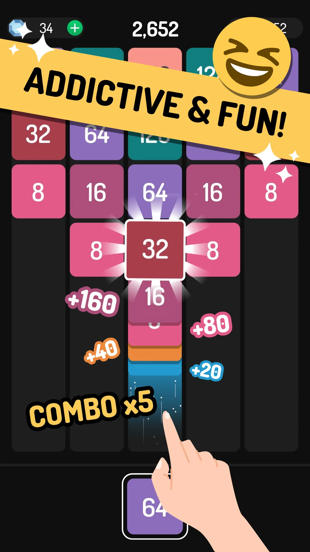 X2 Blocks: 2048 Drop & Merge! | Indus Appstore | Screenshot