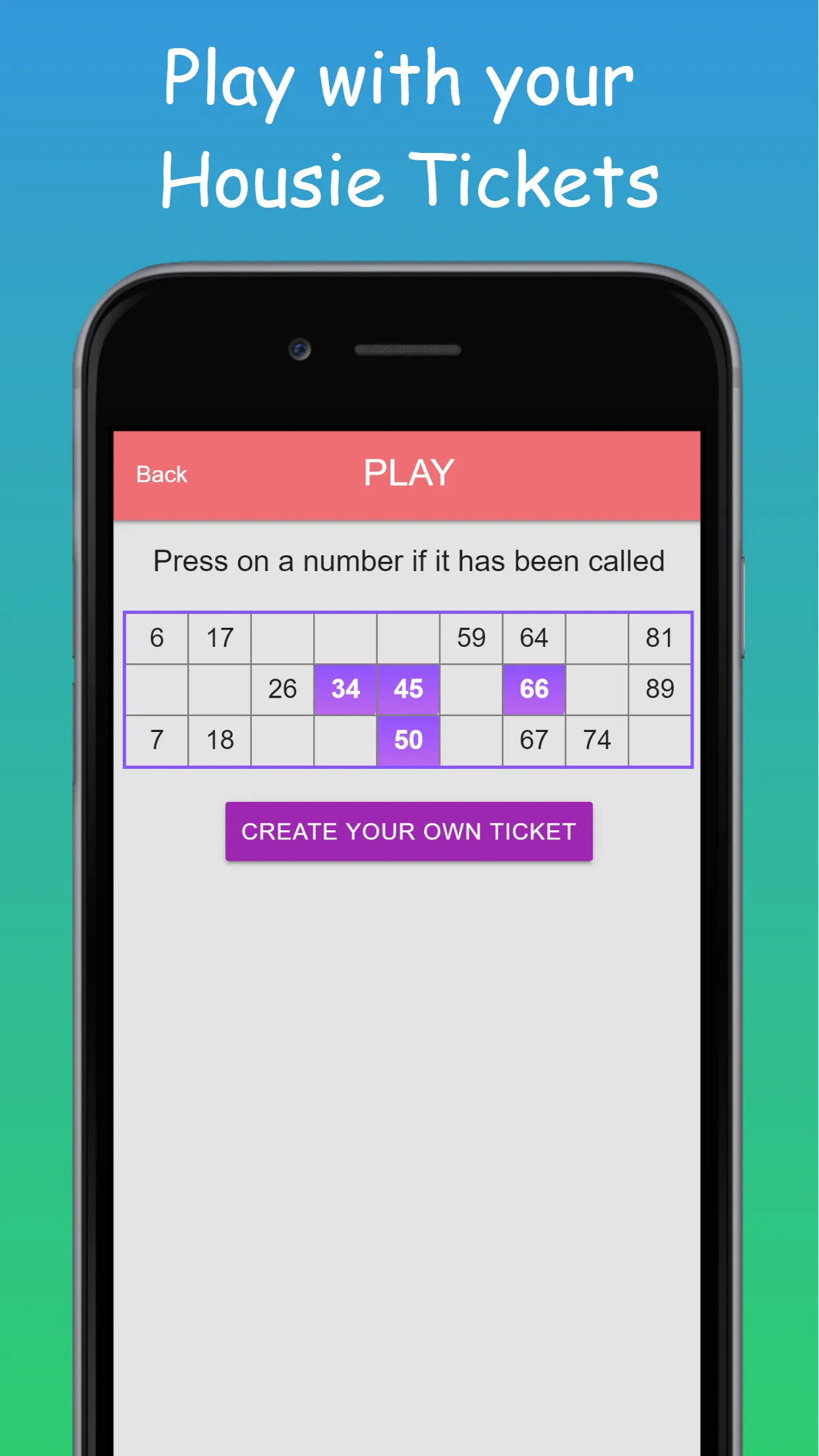 Housie Tambola Ticket Number | Indus Appstore | Screenshot