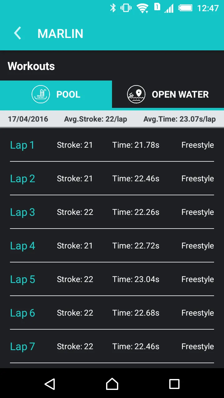 Marlin - The GPS Swim Meter | Indus Appstore | Screenshot