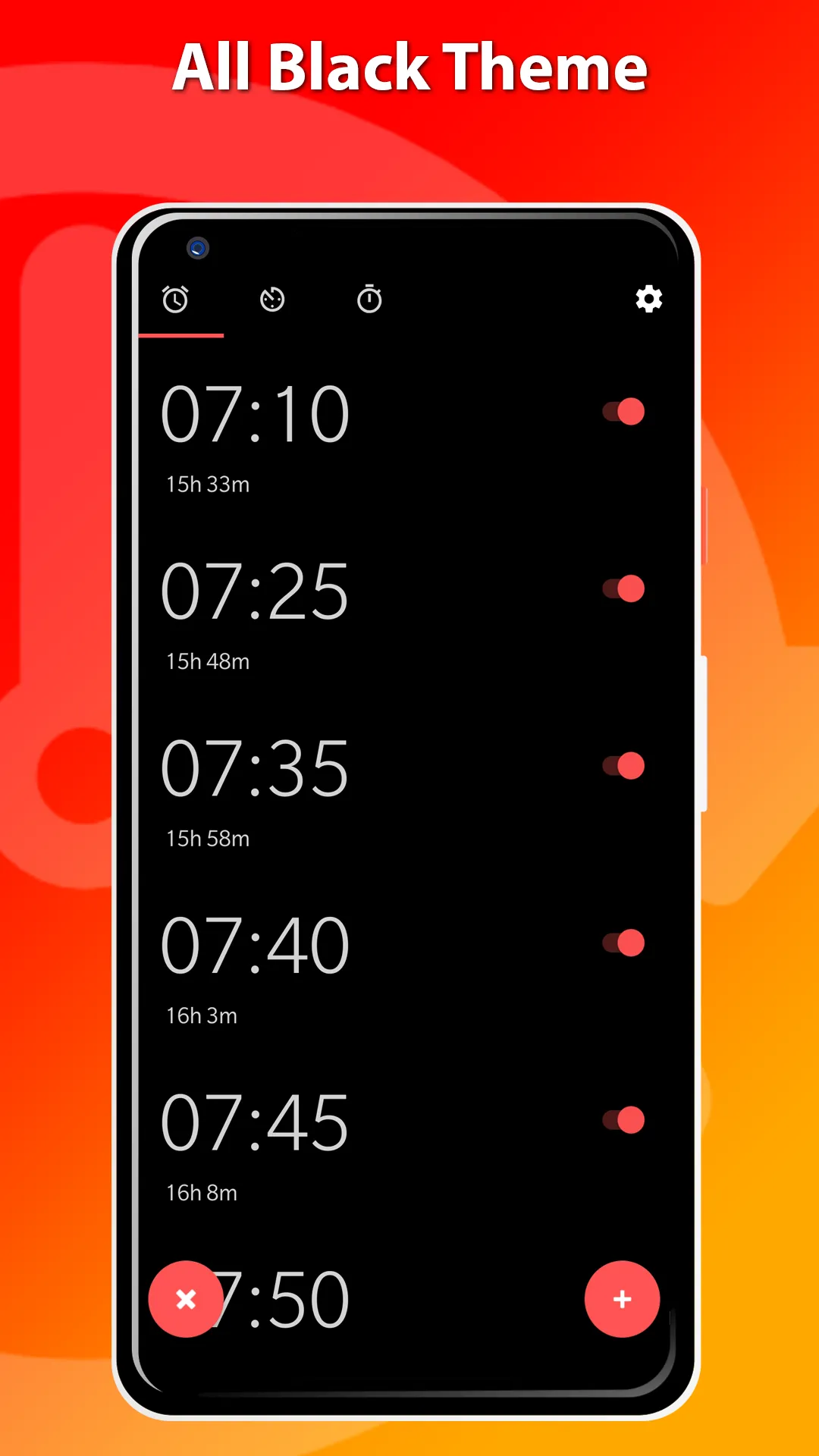 Set multiple alarms - OneClock | Indus Appstore | Screenshot