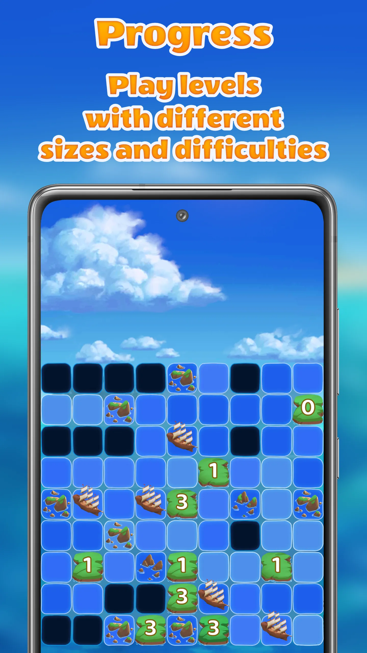 Islands and Ships logic puzzle | Indus Appstore | Screenshot