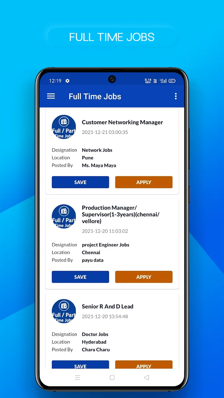 Full Time Jobs - Online Work | Indus Appstore | Screenshot