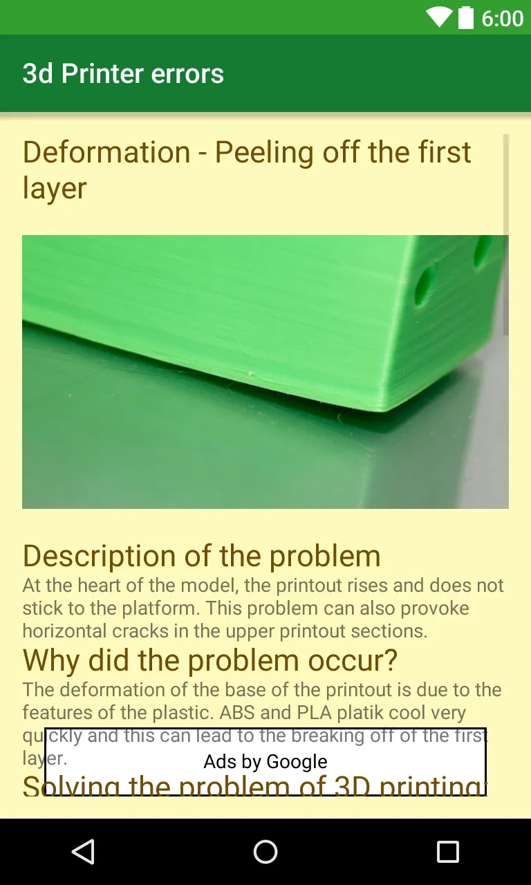 3D printer "printing errors" | Indus Appstore | Screenshot