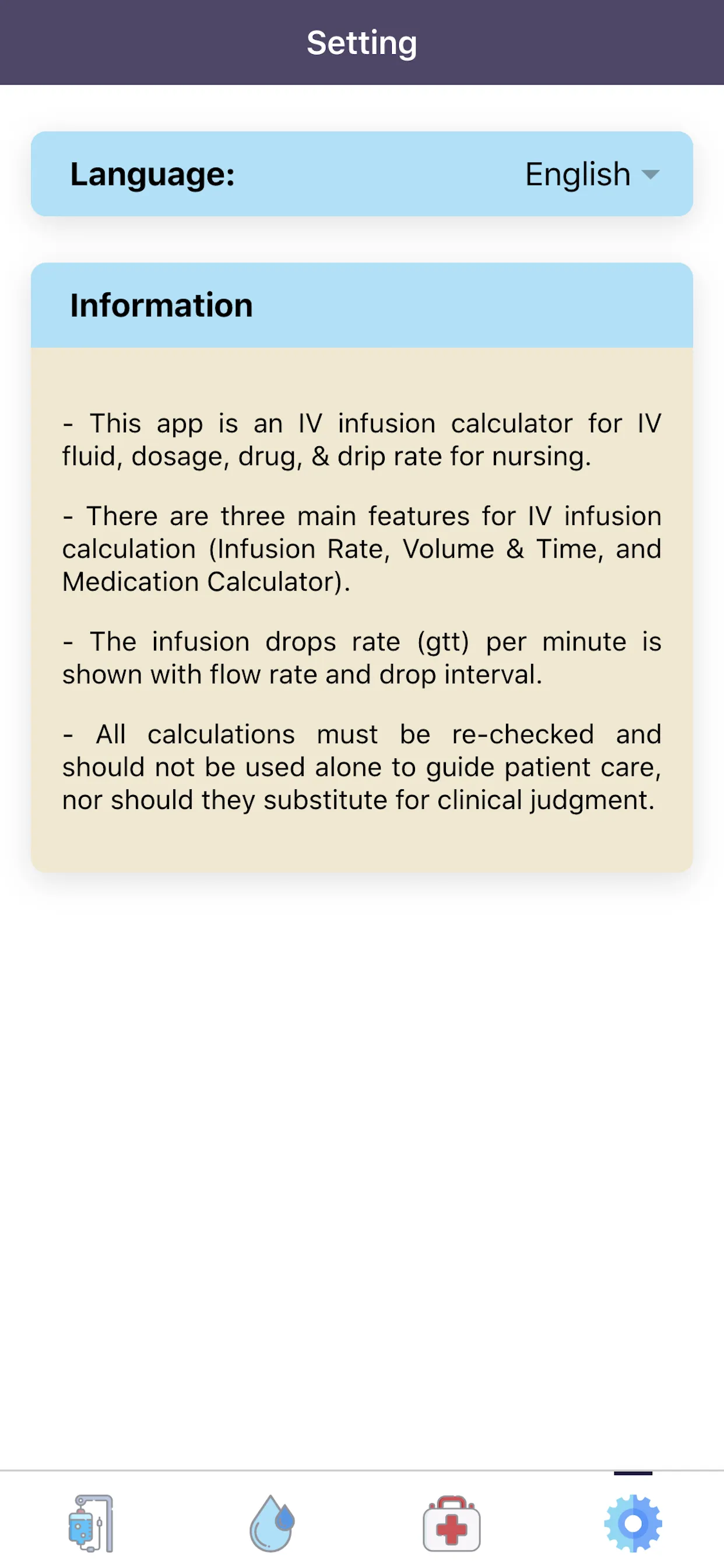 IV Infusion Calculator | Indus Appstore | Screenshot