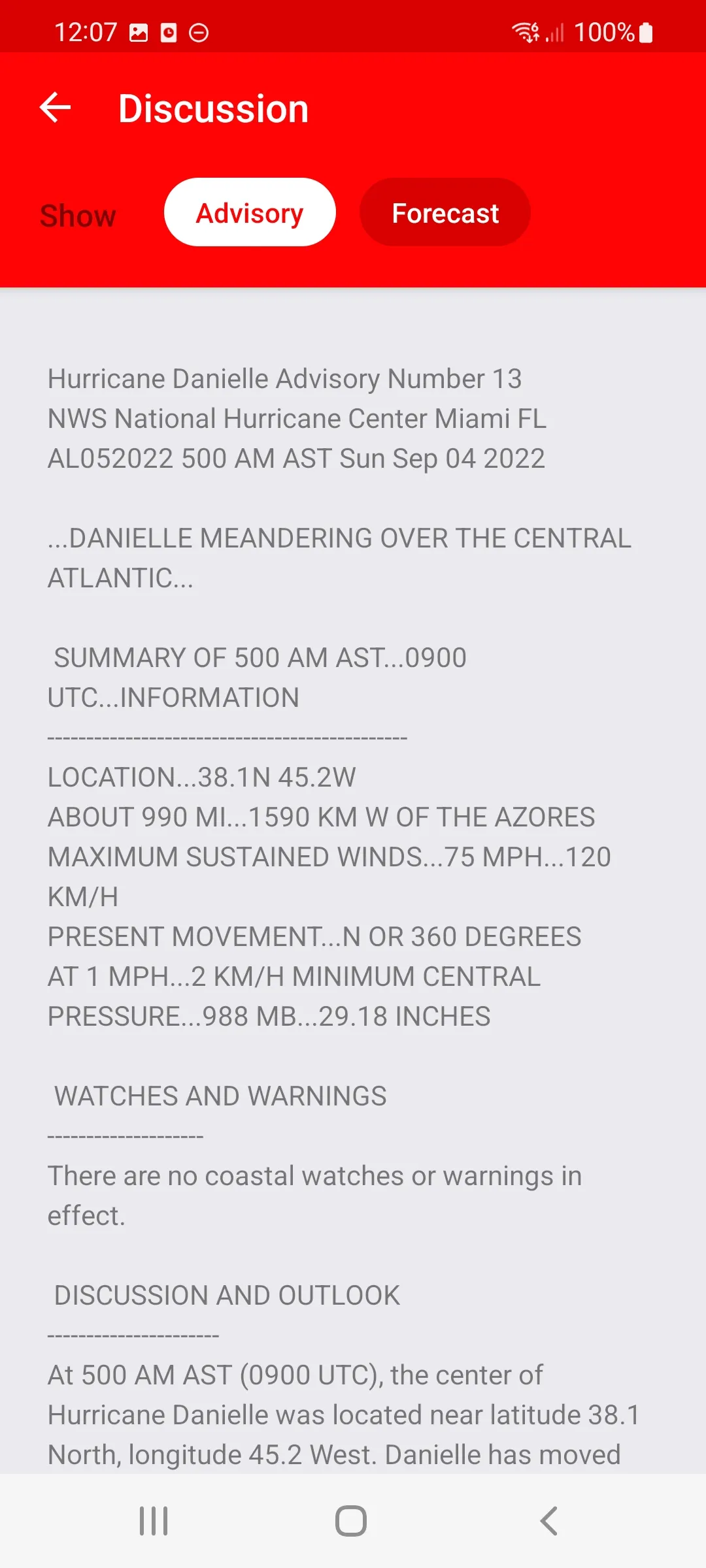 My Hurricane Tracker & Alerts | Indus Appstore | Screenshot