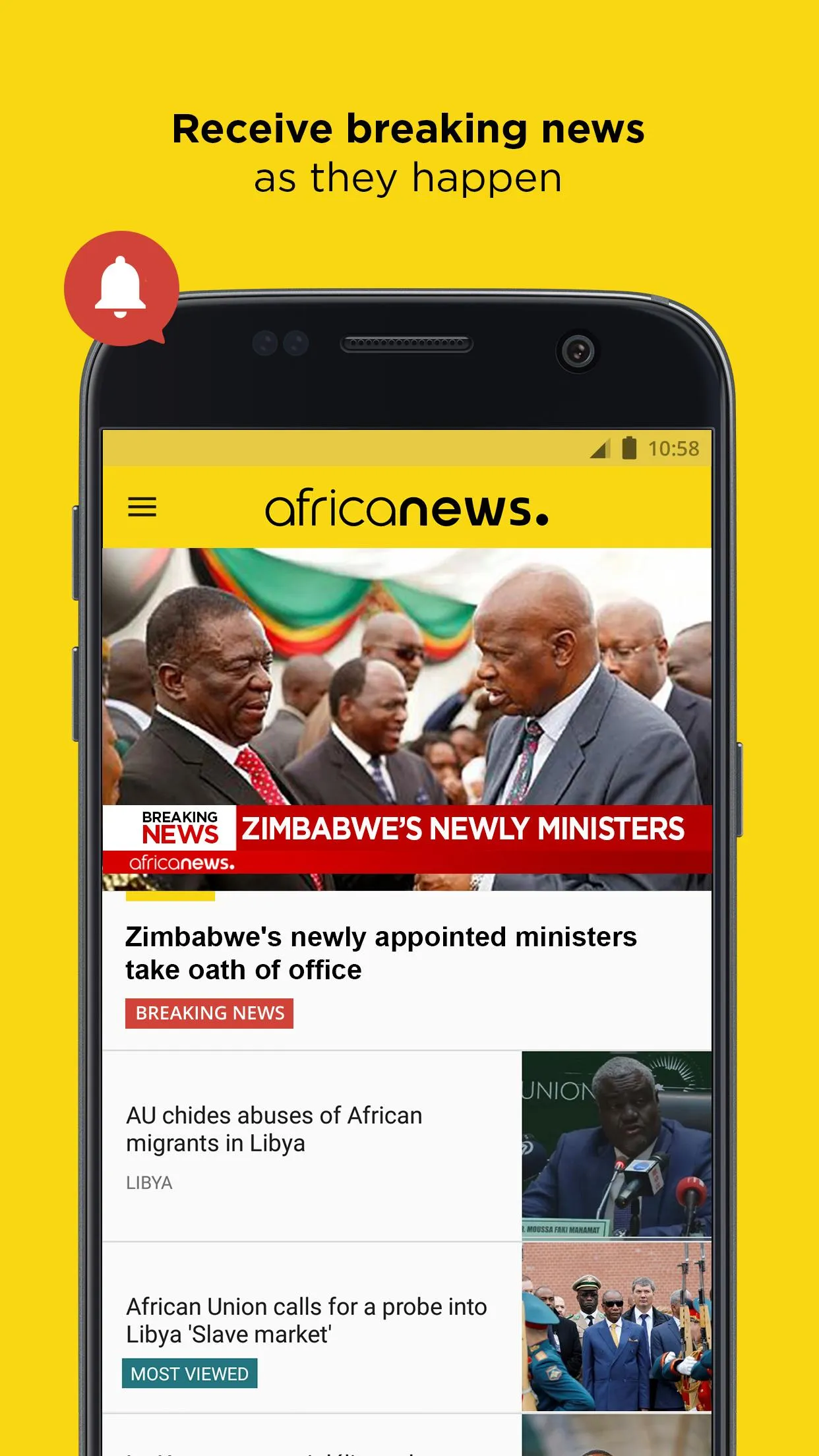 Africanews - Daily & Breaking  | Indus Appstore | Screenshot