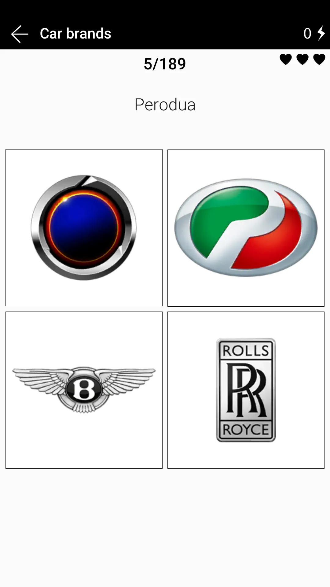 Quiz: Car Brands | Indus Appstore | Screenshot