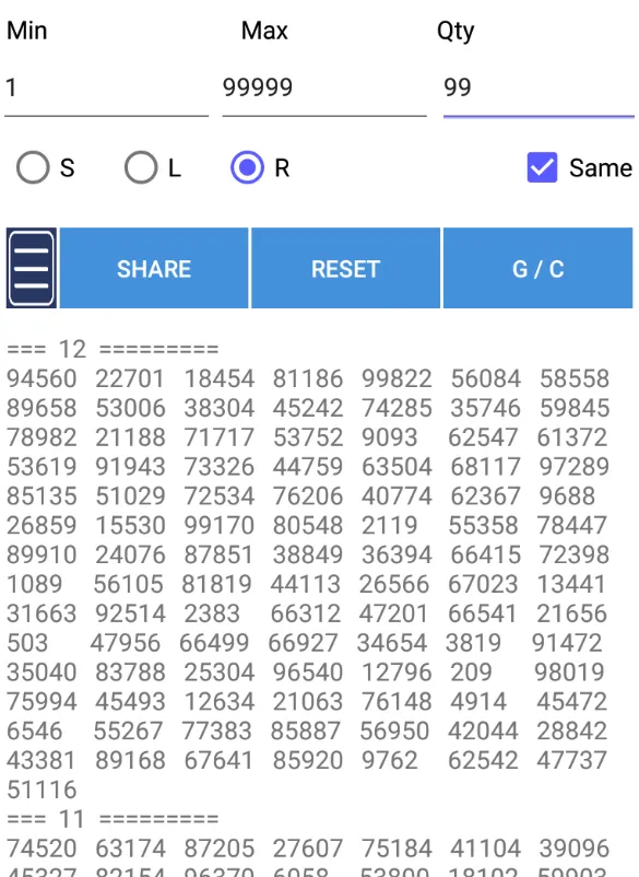 Random Number Generator | Indus Appstore | Screenshot