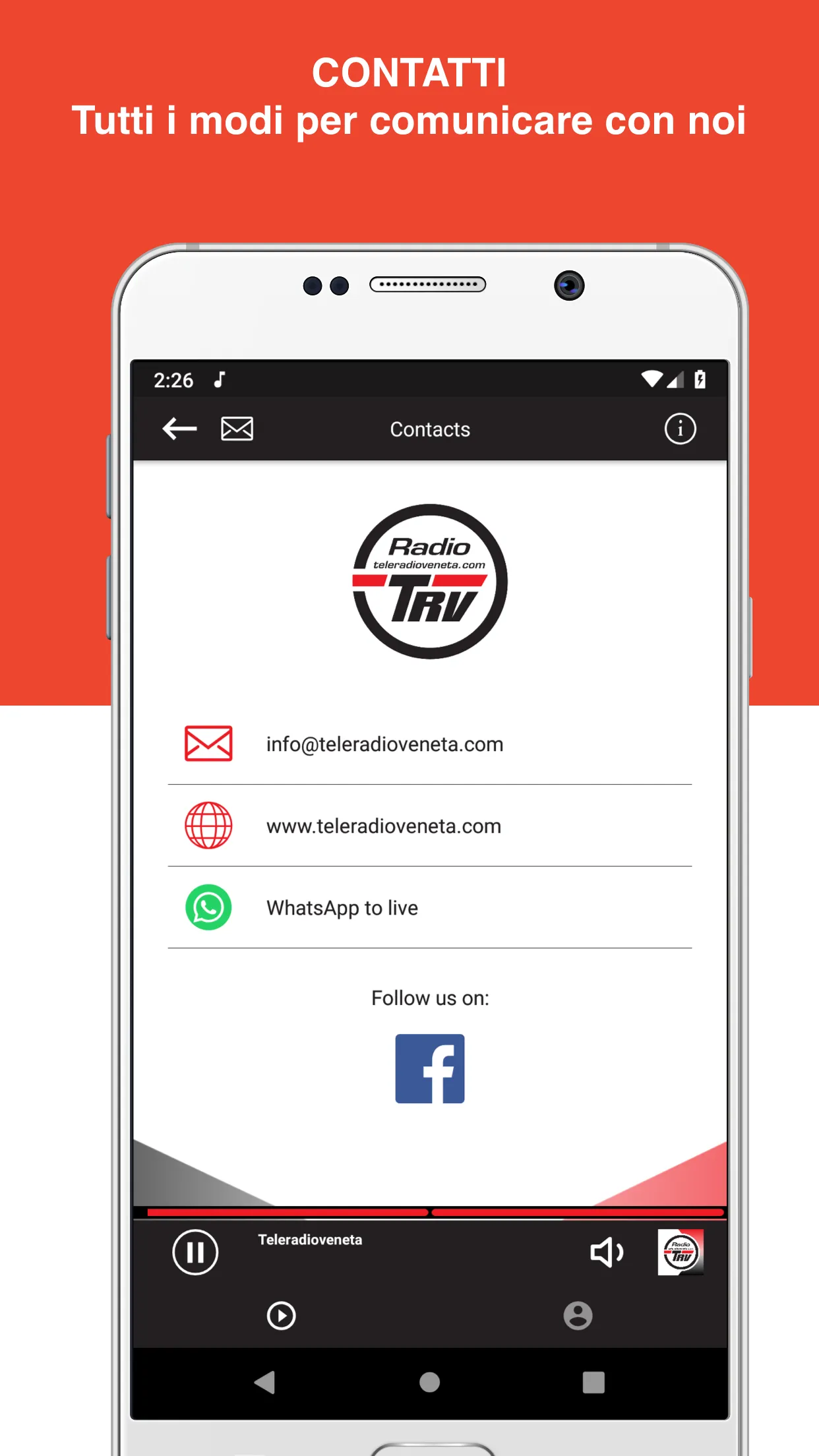 Radio TRV - Teleradioveneta | Indus Appstore | Screenshot