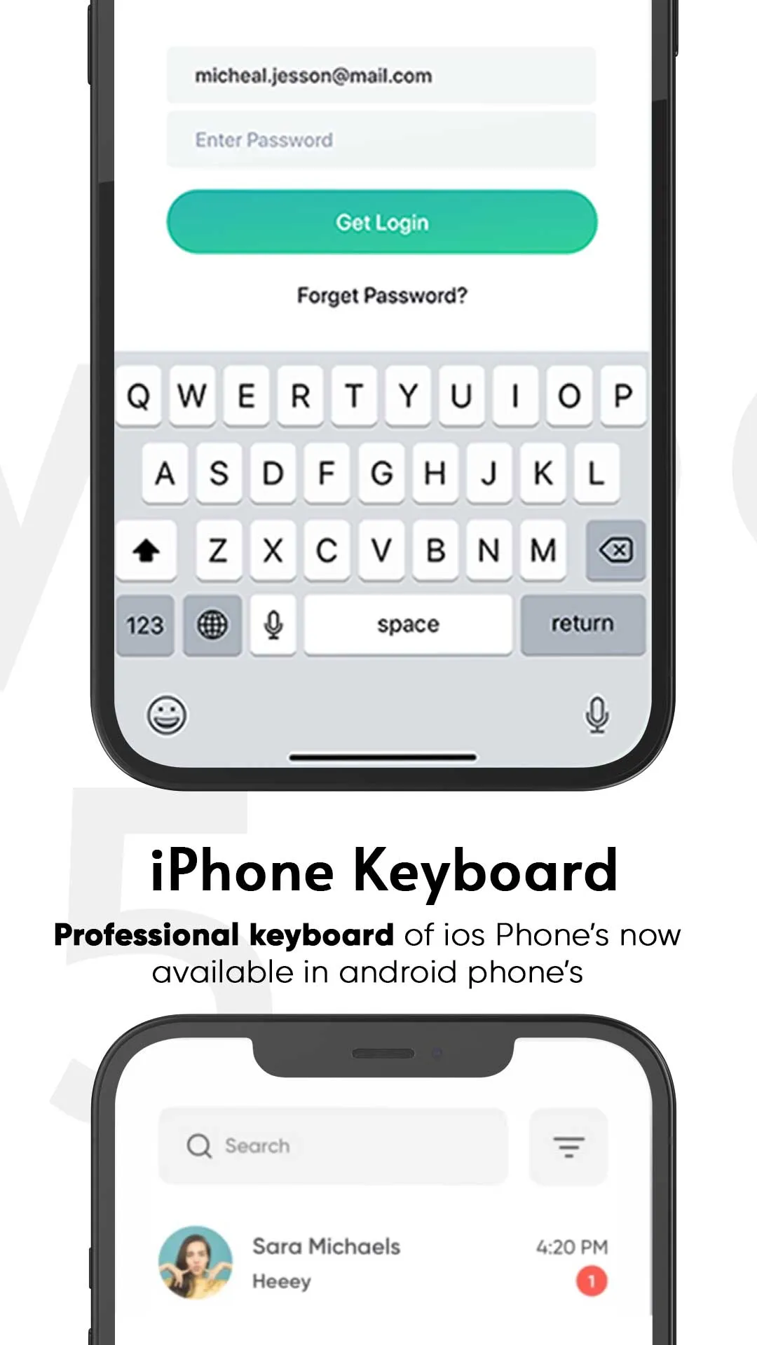 iPhone Keyboard | Indus Appstore | Screenshot