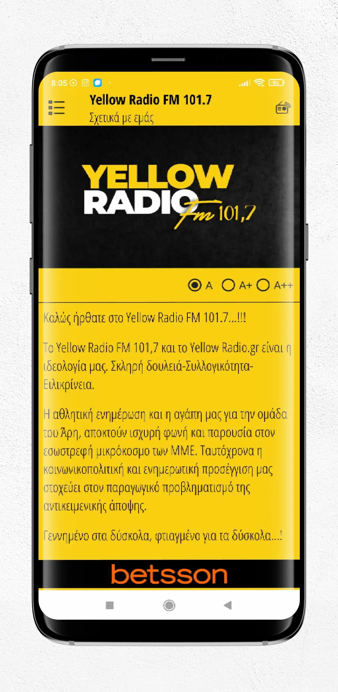 Yellow Radio FM 101.7 | Indus Appstore | Screenshot