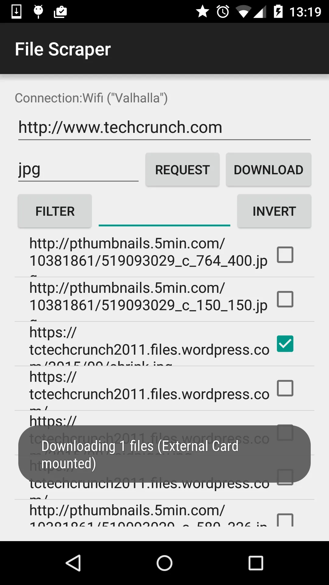 File Scraper | Indus Appstore | Screenshot