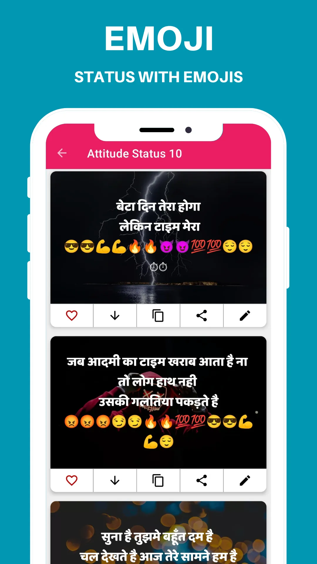 ATTITUDE STATUS HINDI SHAYARI | Indus Appstore | Screenshot