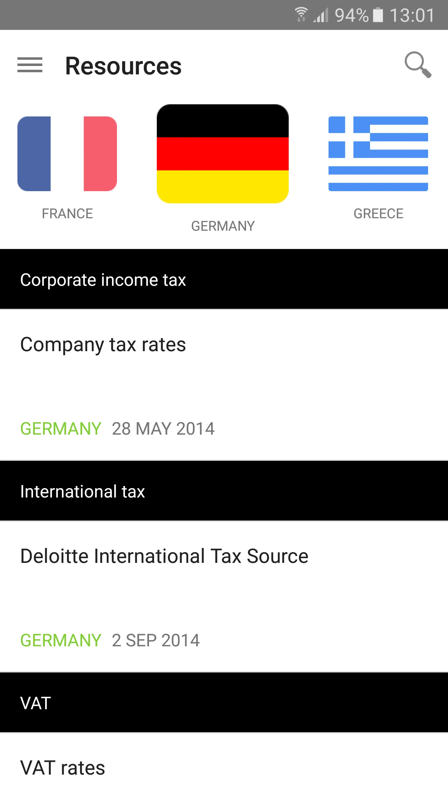 Deloitte tax@hand | Indus Appstore | Screenshot