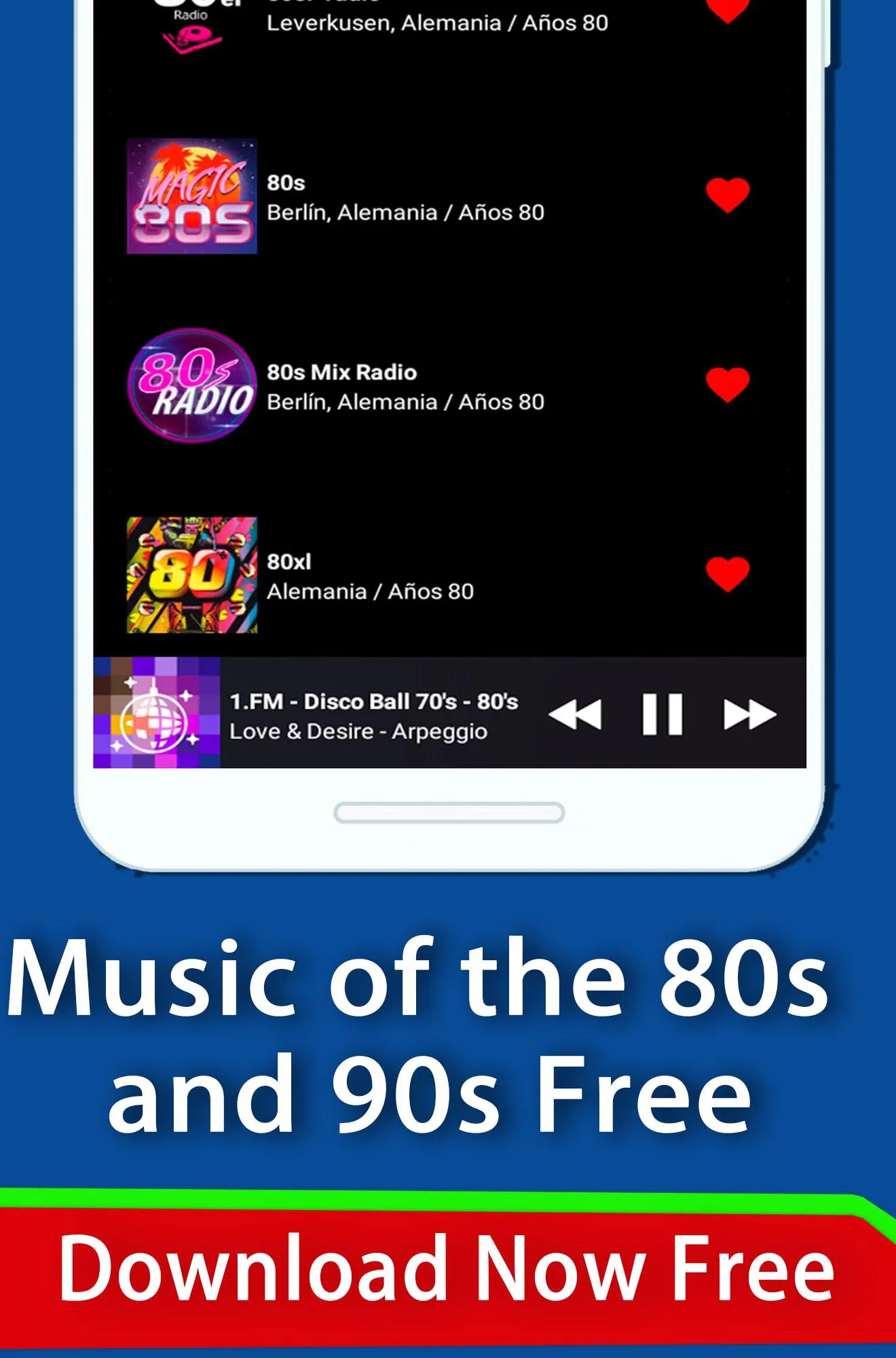 Musica de los 60 70 80 y 90 | Indus Appstore | Screenshot